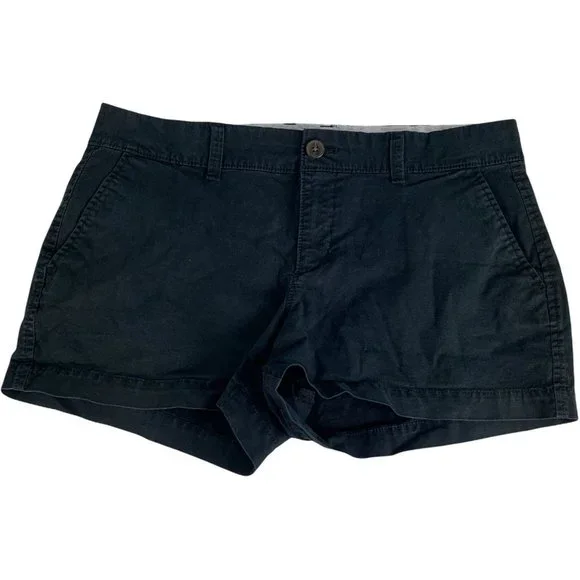 Old Navy 6 Shorts Black 32" X 3" Chino Casual - Picture 1 of 3